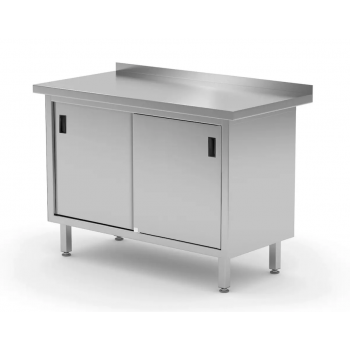 Stół przyścienny szafka z drzwiami suwanymi 1500x600x850mm POLGAST