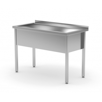 Stół z basenem jednokomorowym - wysokość komory h = 300 mm 900x700x850/300mm POLGAST