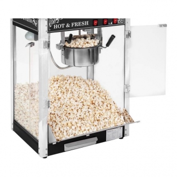Maszyna do popcornu czarna, BLACK-MAT American Style