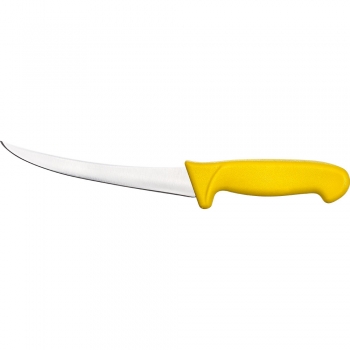 Nóż do oddzielania kości zagięty L 150 mm żółty STALGAST